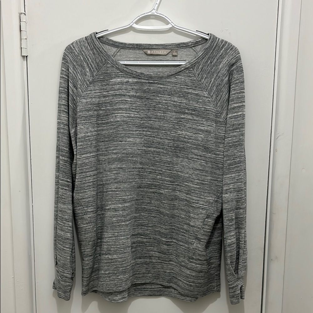 Athleta Gray Long Sleeve Top